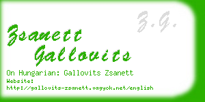 zsanett gallovits business card